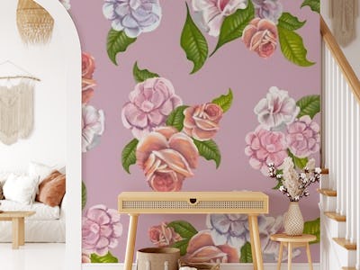 Heirloom floral wall