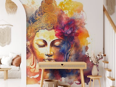 Watercolor Buddha #6