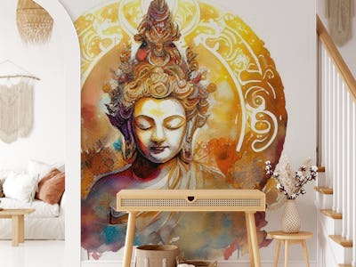 Watercolor Buddha #7