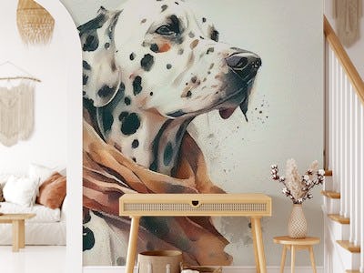 Watercolor Dalmatian Dog