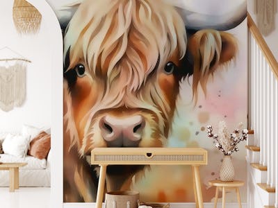 Highland Cow Art