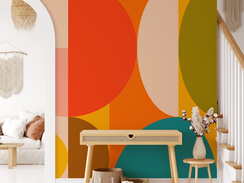 Mid Century Modern Bauhaus warm colors