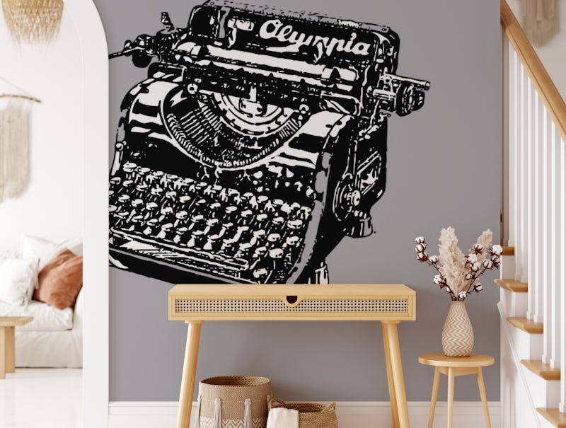 Vintage Typewriter Slate Grey