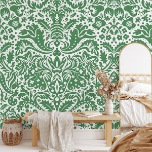 Baroque Damask Design 1 in Green