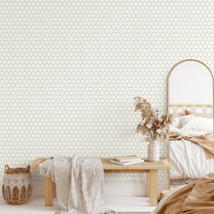 Honeycomb Hexagons Green