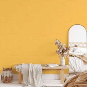 Vintage Italian Scripts Pattern in Yellow