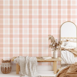 Rustic Plaid Powder Rose and Coral