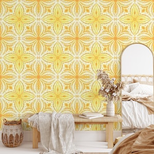 Ornate tiles, yellow and orange 9