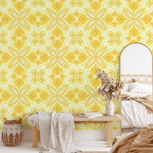 Ornate tiles, yellow and orange 5