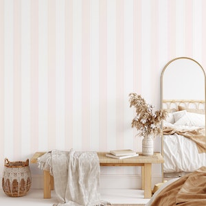 Pink stripes wallpaper