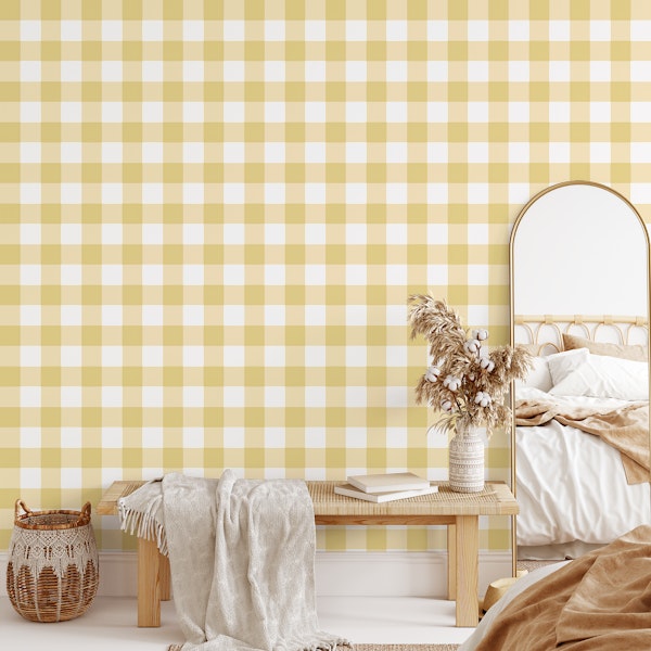 Pale Squares - Ochre