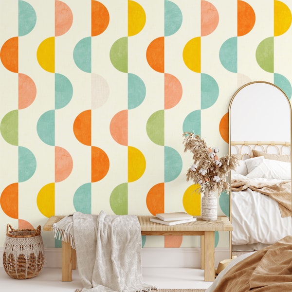 semicircles concept summer pattern vivid 9