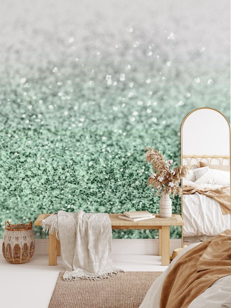 green sparkle wallpaper