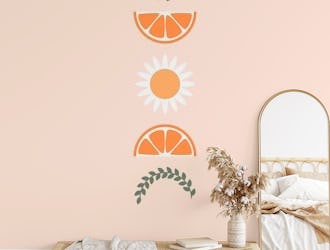 Floral Fruit Moon Phases Peach
