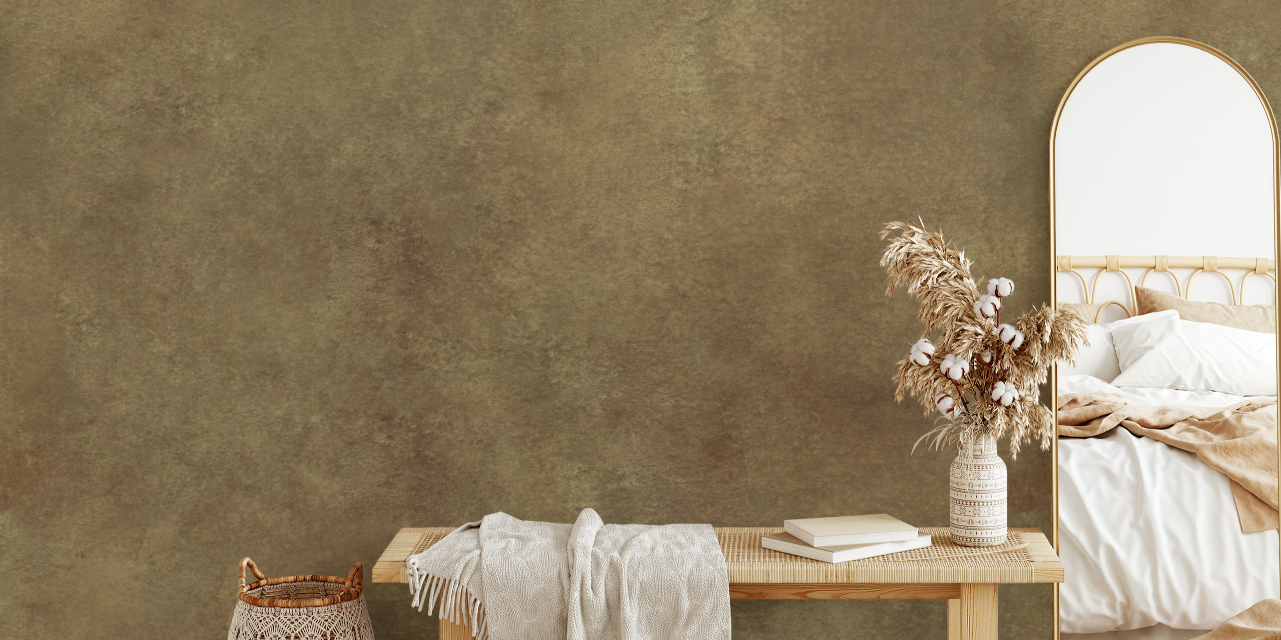 Sueded Leather Forever - Tobacco tapeta u sobi