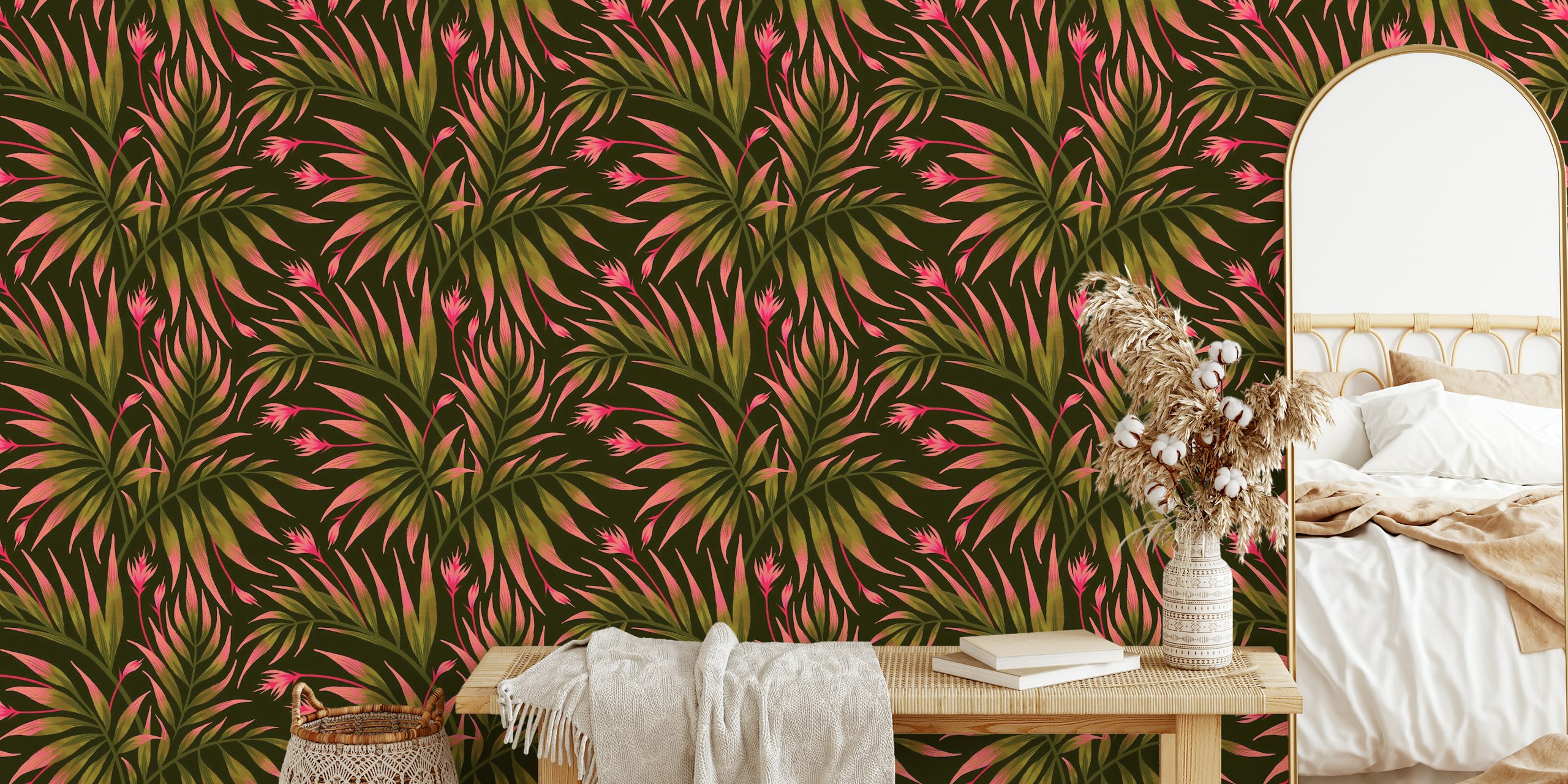 Papier peint Waikiki Palm dans une pièce