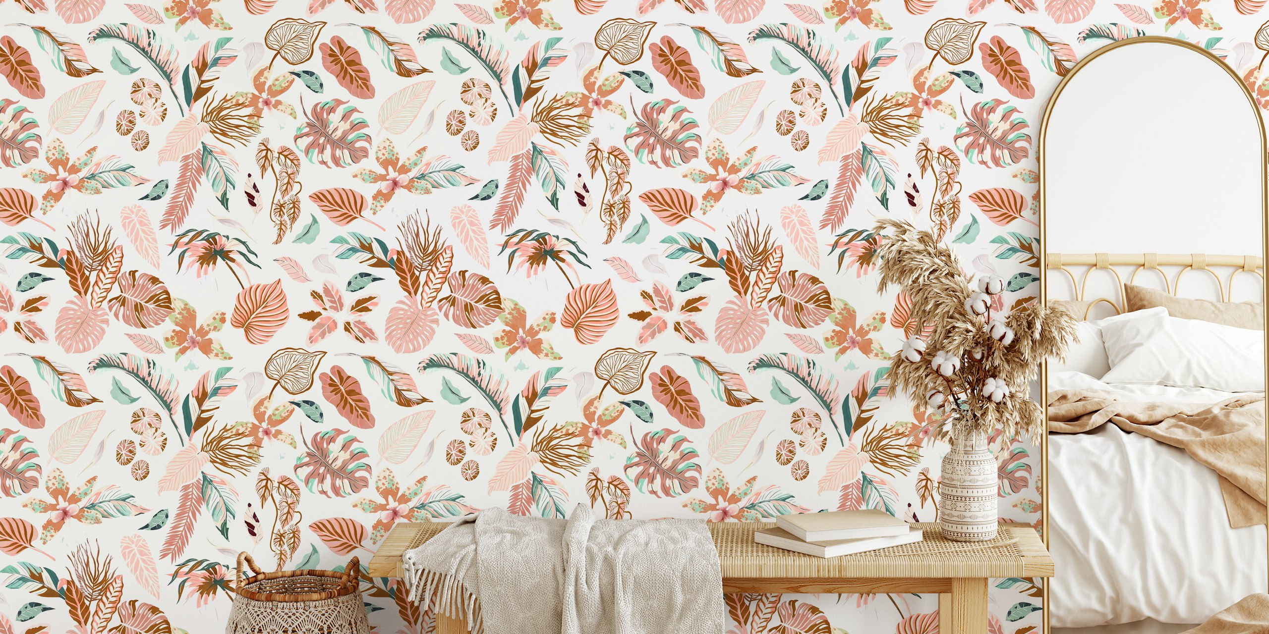 Ταπετσαρία Botanical Breeze Decor σε ένα δωμάτιο