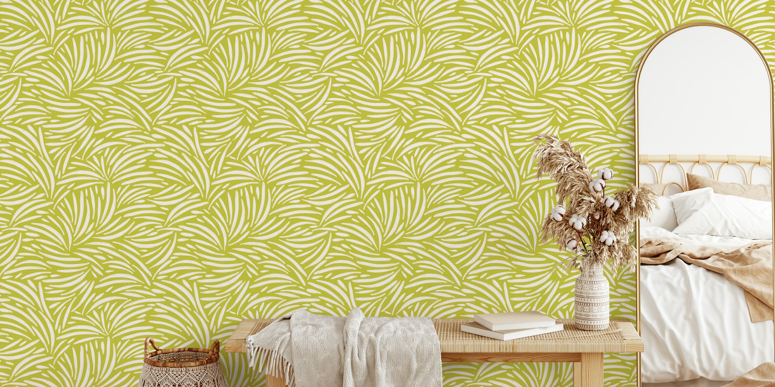 Boho Nature tribal decor tapet i rommet