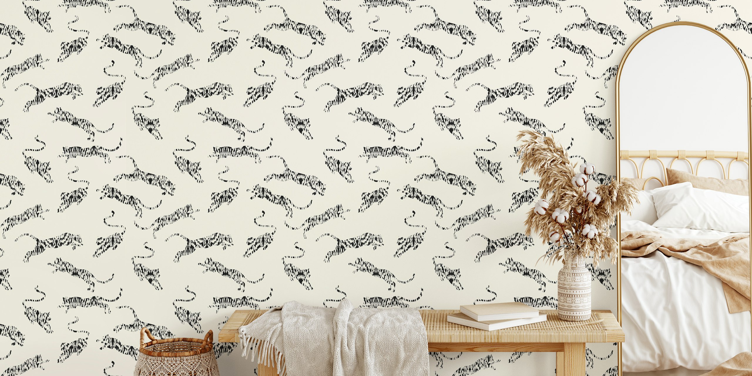 Ταπετσαρία Boho Safari Collection No.10 σε ένα δωμάτιο