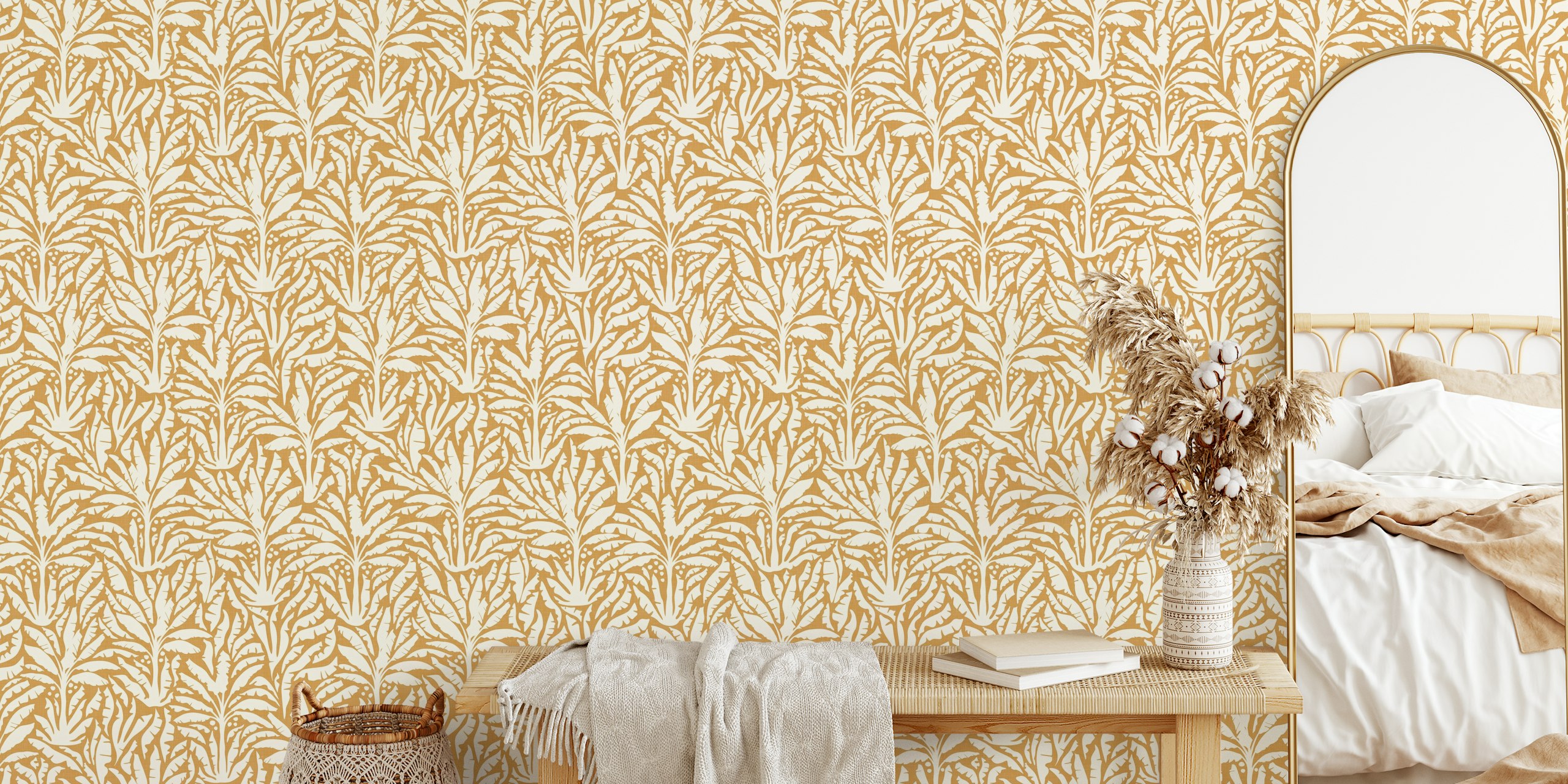 Boho Safari Collection No.13 wallpaper in a room