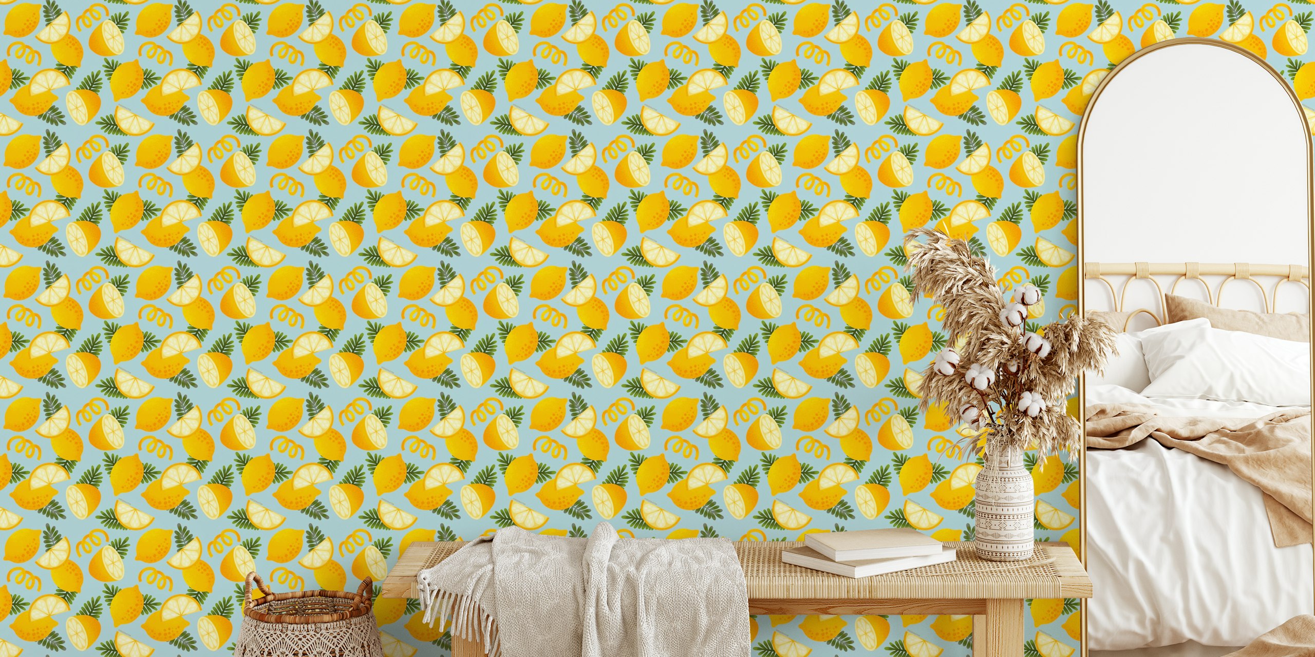 Design de papel de parede Limoncello Lemons