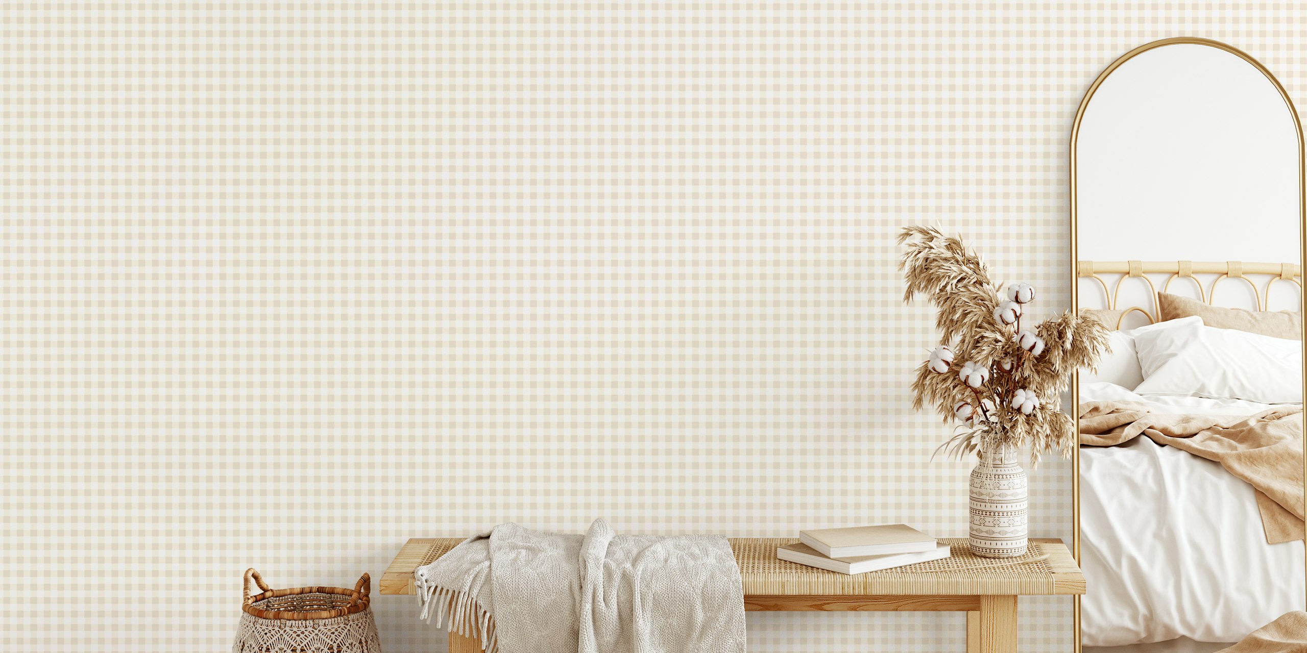 Gingham cleaner home wallpaper v pokoji