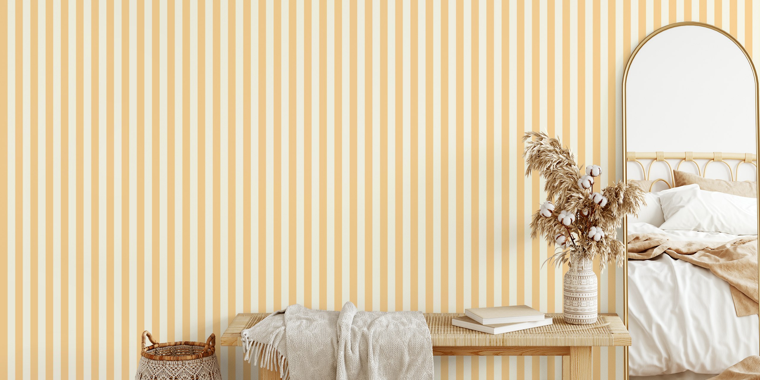 Tapeta Sandy Stripes Harmony v pokoji