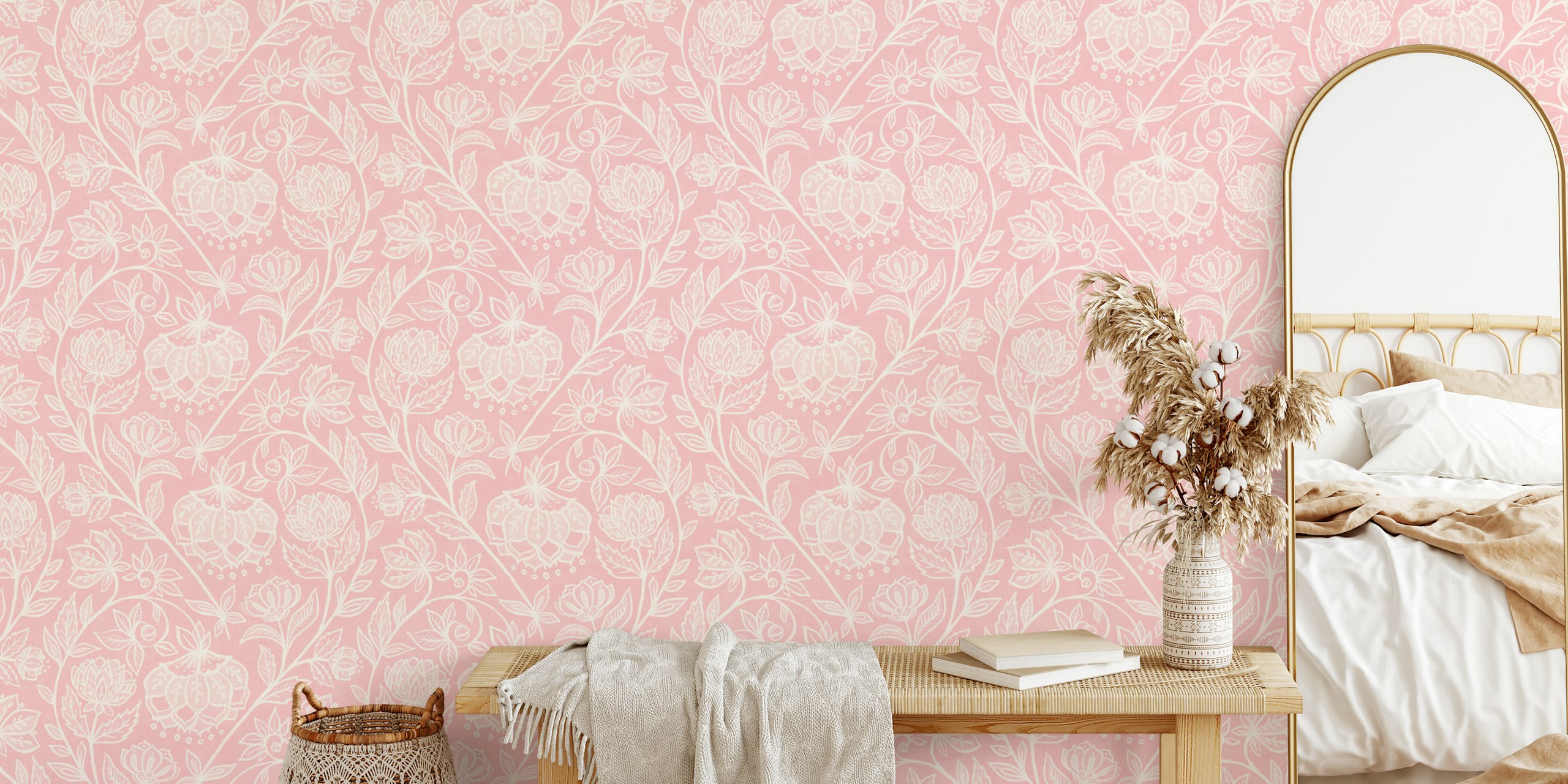 Charming Chalk Chintz tapetti huoneessa