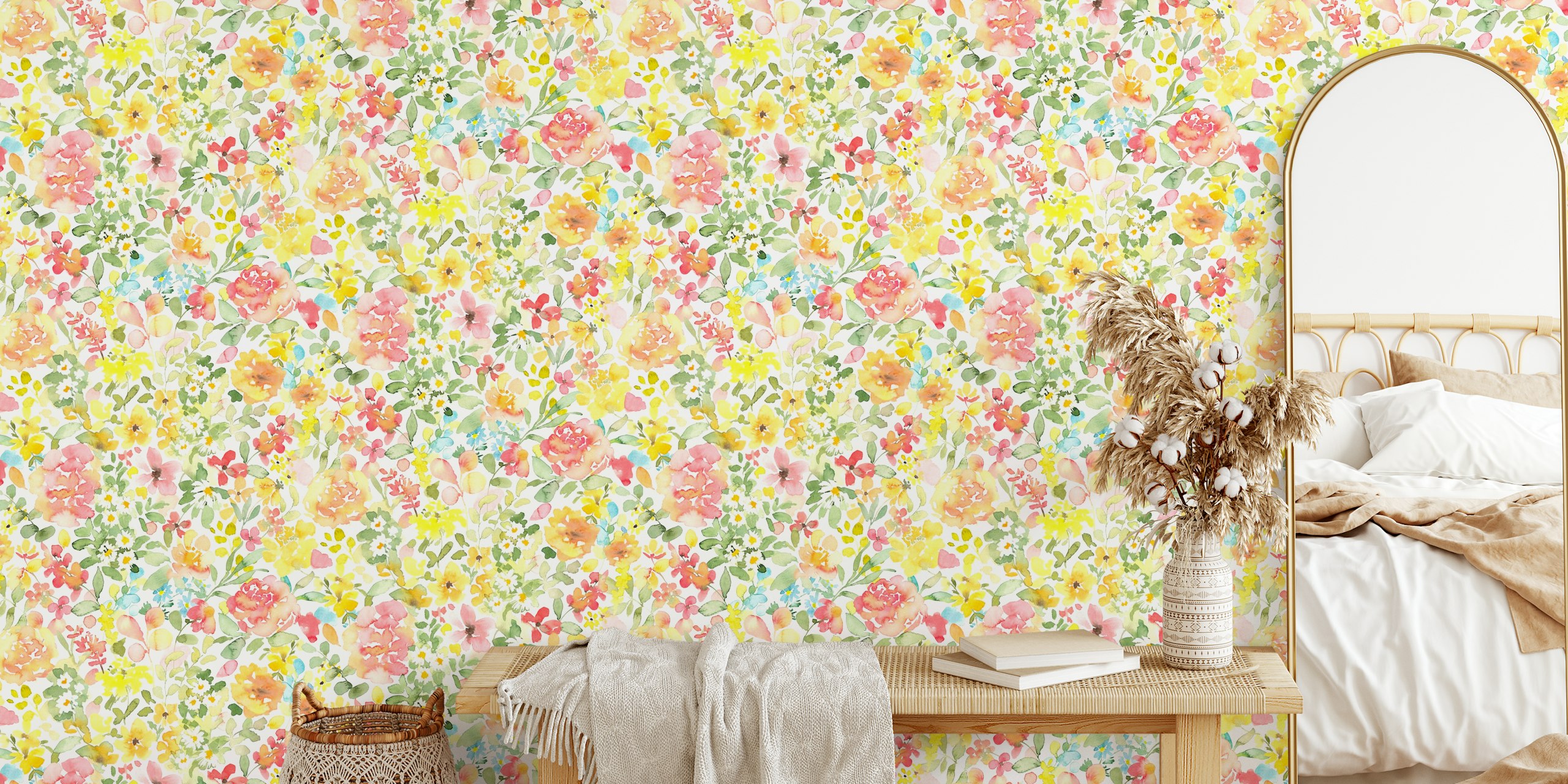 Optimism - vivid watercolor floral design