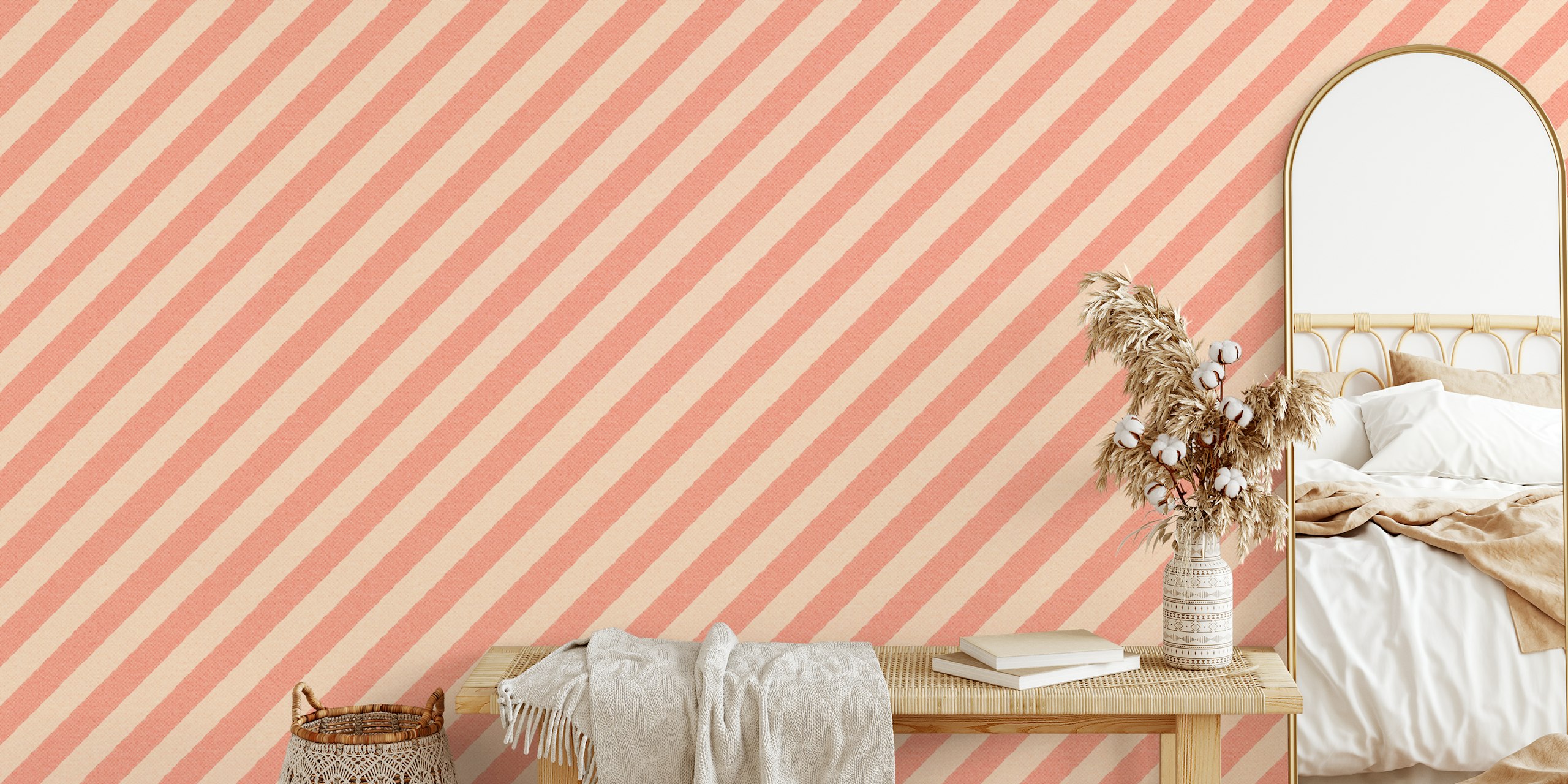Elegantna Stripes Tapeta U Sobi
