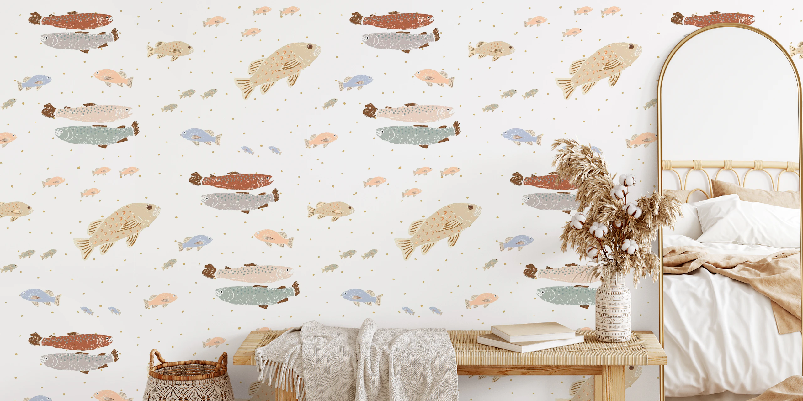 Swimming Fish Delight wallpaper | Happywall