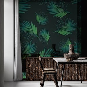 Tropical Night Palms Pattern 1