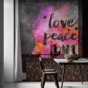 Love Peace Joy Typography