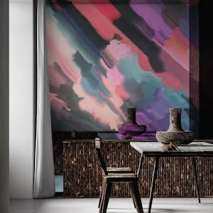 Colorful modern paintstrokes