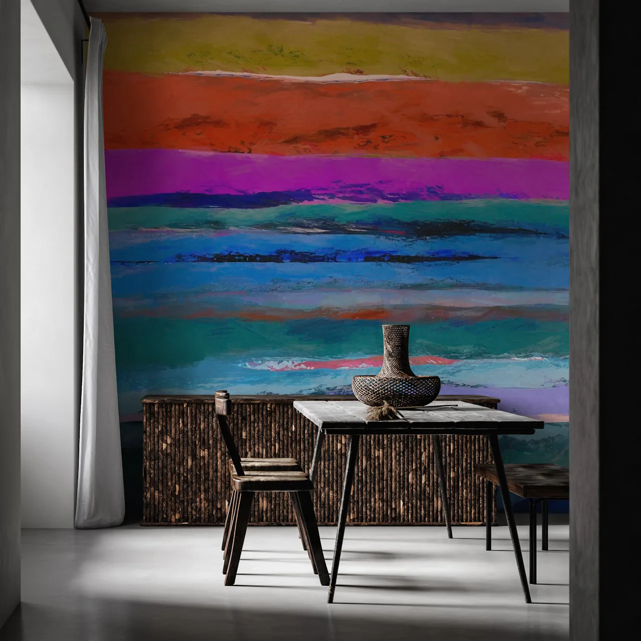 Rustic Gradient Wallpaper | Happywall