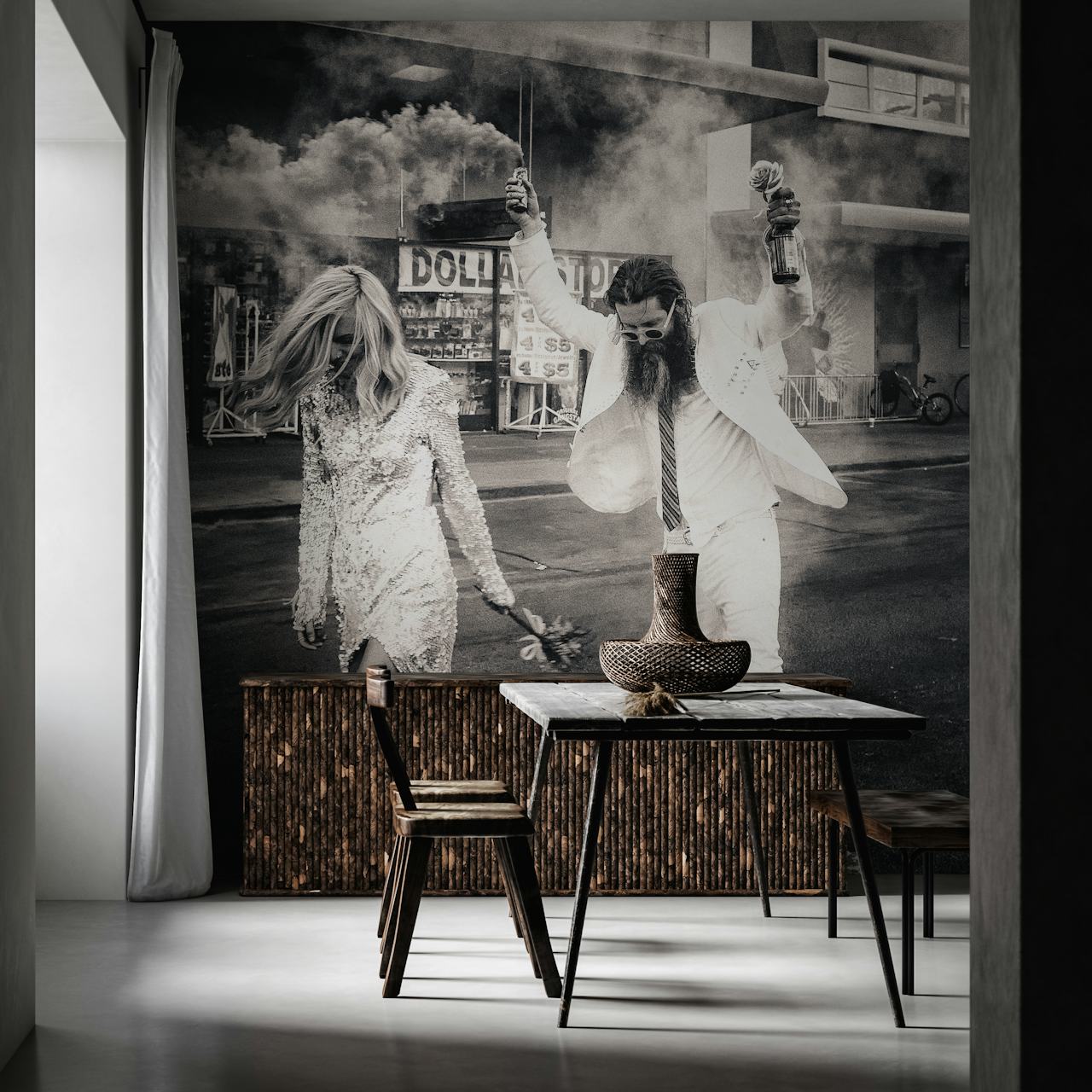 North Las Vegas wallpaper in a stylish room