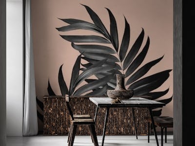 Palm Leaves Pale Terracotta 1