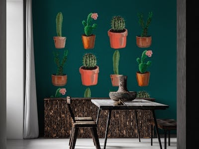 Various Cacti Green