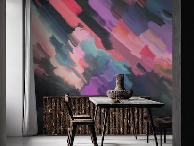 Colorful modern paintstrokes
