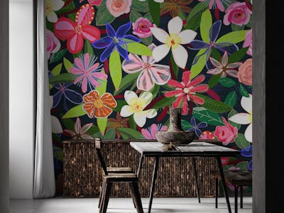 Botanical flowers colorful