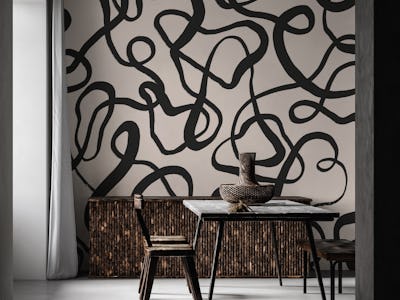 Simple Black Loops Pattern