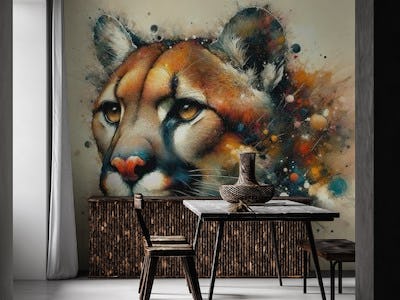 Watercolor Cougar