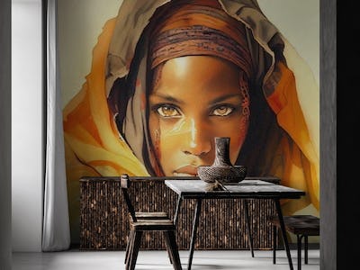 Watercolor Tuareg Woman #11