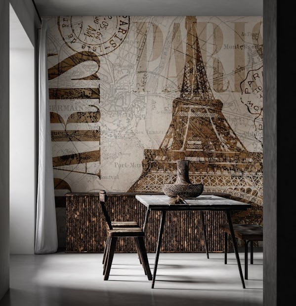 Hoogland Verplaatsing Absoluut Frankrijk Parijs Eiffeltoren behang | Happywall