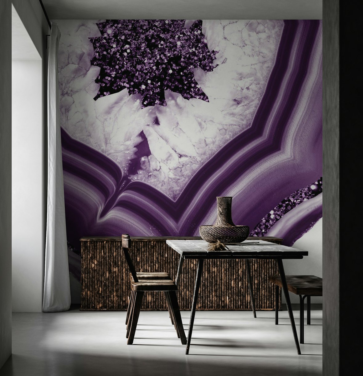 Purple Agate Purple Glitter 1 wallpaper