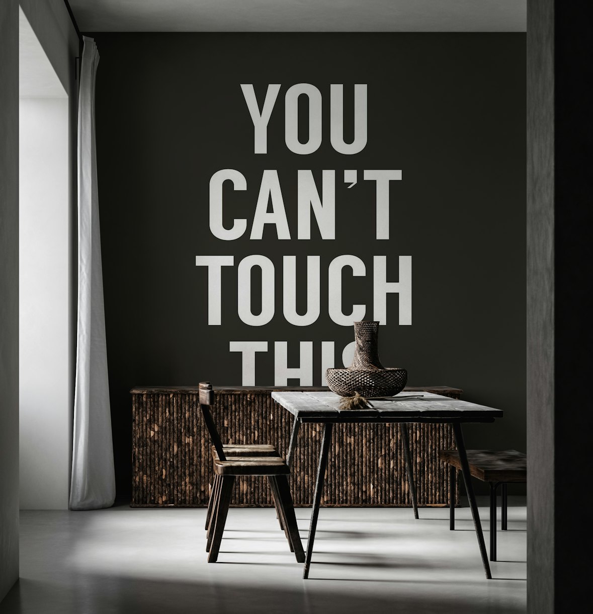 You can not touch this tapet