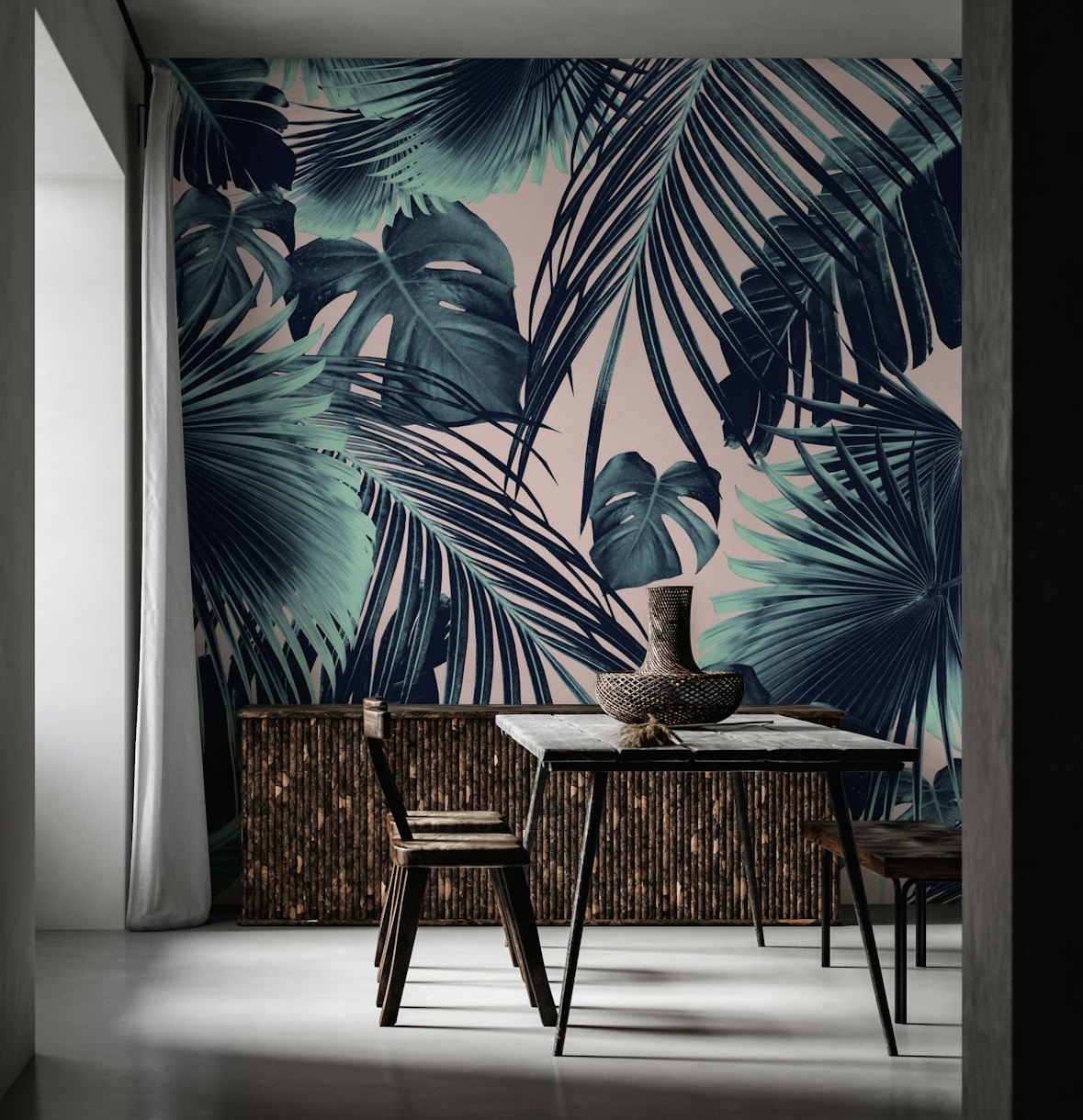 Tropical Jungle Leaves 2 wallpaper