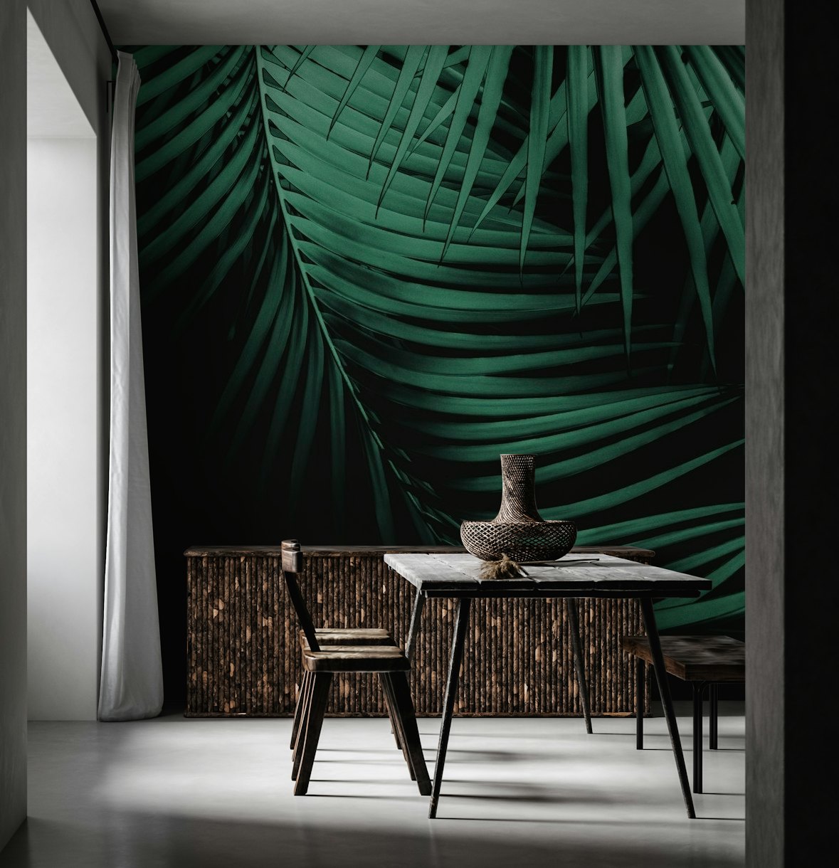 Palm Leaves Green Vibes 3 wallpaper