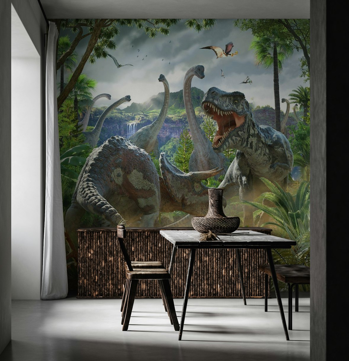 Dinosaur Battle wallpaper