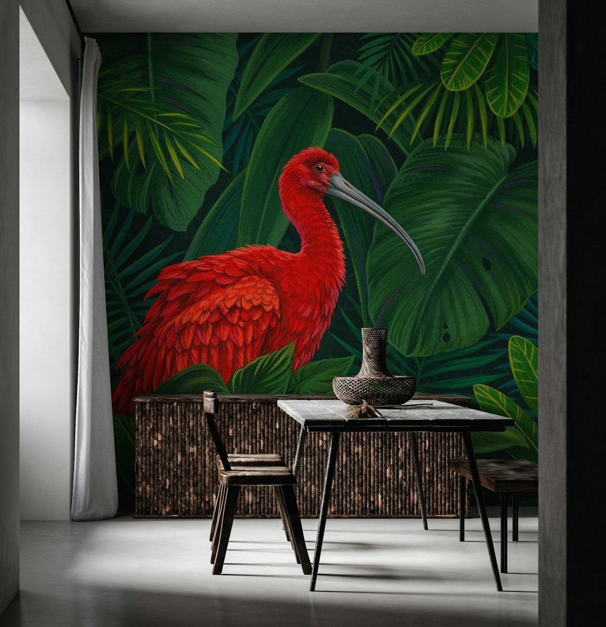 Scarlet Ibis wallpaper